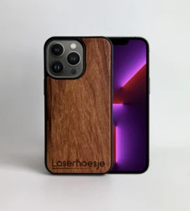 Houten telefoonhoesje rosewood iphone 13 pro